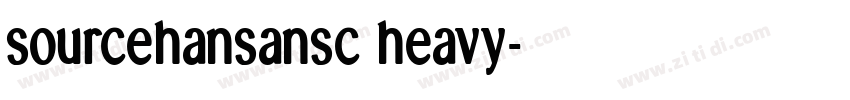 sourcehansansc heavy字体转换